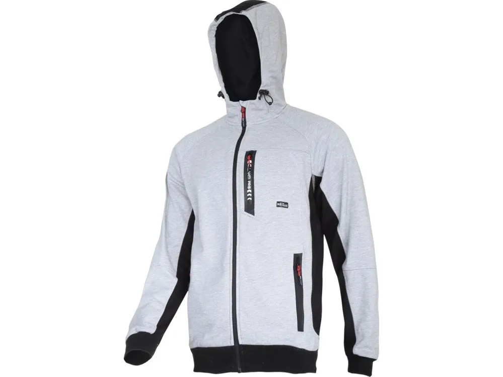 Lahti Pro zip hoodie gray-black, 2XL (L4012605)