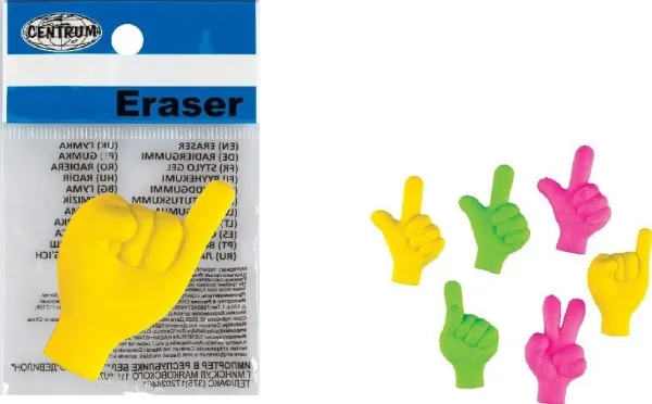 Panta Plast viskelær Fingers mix 36 stk. (83497)