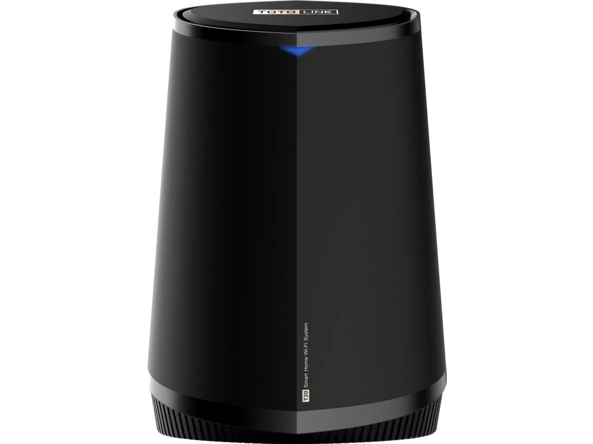 TOTOLINK T20, Wi-Fi 5 (802.11ac), Tri-band (2.4 GHz / 5 GHz / 5 GHz), Ethernet/bredbåndsforbindelse, Sort, Frittstående router