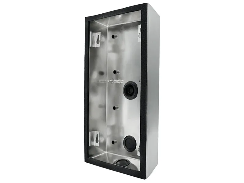 DoorBird 423862661, Overflatemonteringsboks, Sort, Rustfritt stål, DoorBird, Rustfritt stål, Vegg, 126 mm