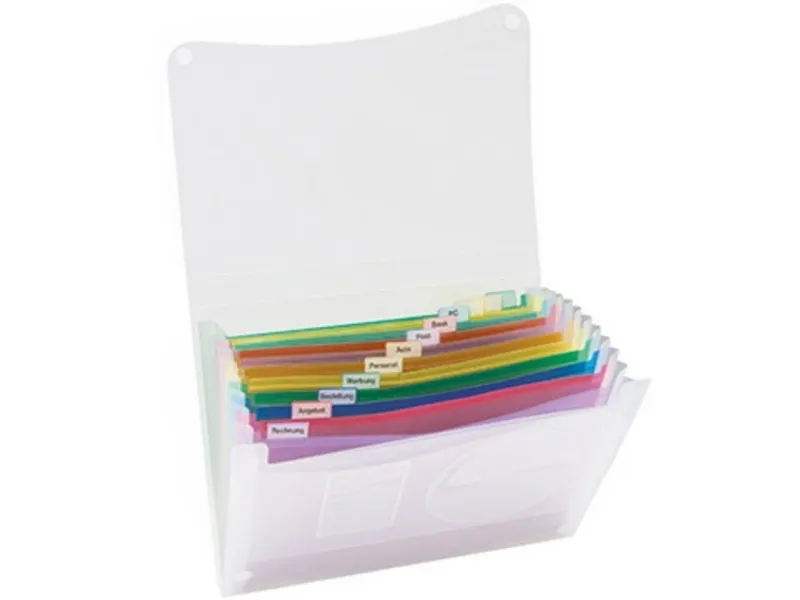 Sorteringsmappe Soennecken A4 transparent med 13 rum