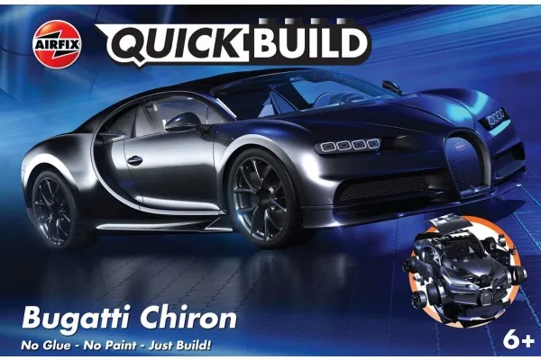 Hurtigbygd Bugatti Chiron, svart