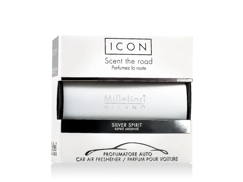 Millefiori Milano Icon Car Air Freshener Silver Spirit Classic