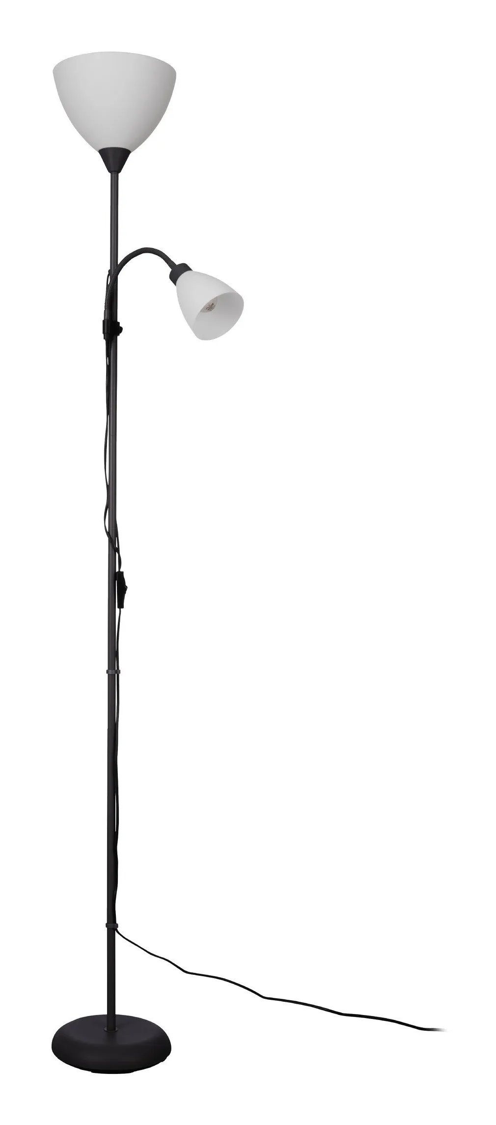 EGLO MONTANINI-E gulvlampe H1760 E27/E14 sort