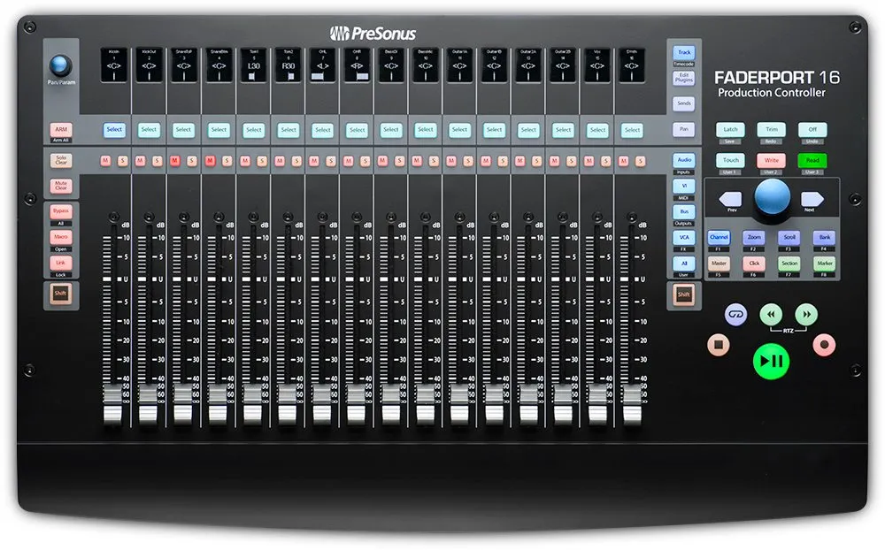 PreSonus FaderPort 16, 16 kanaler