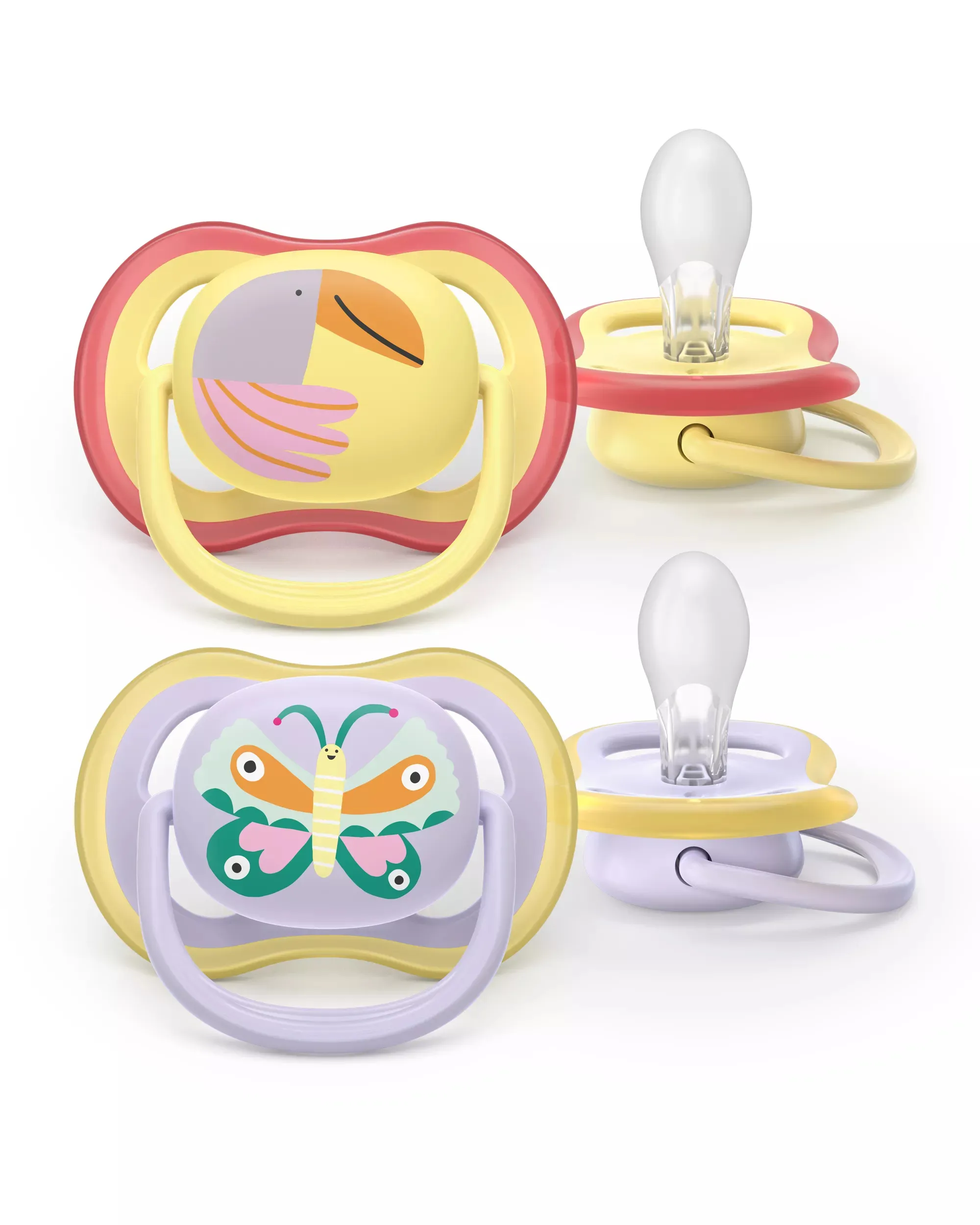 Philips AVENT Pacifier SCF087/04 ultra air, Klassisk stil, Ortodontisk, Silikon, Gutt/Jente