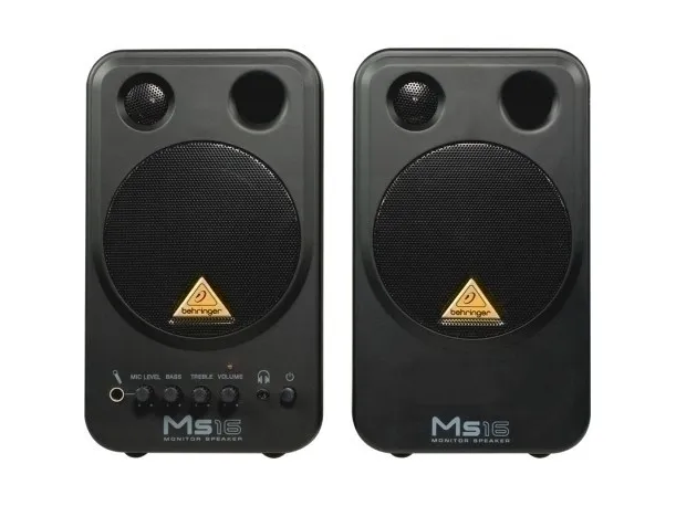 Behringer MS16 2-veis høyttaler sort kablet 16 W