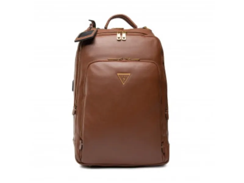 Guess Scala ryggsekk i syntetisk lær brun for menn 27,5 x 42,5 x 13 cm