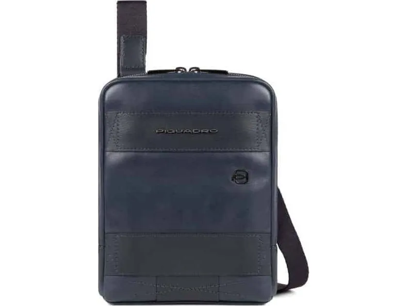 Piquadro Obidos crossbody-veske, blå | 17 x 22 x 5,00 cm | for menn