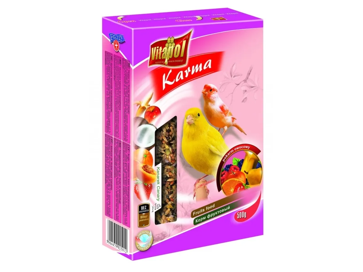 Vitapol zvp-2501, Frø, 500 g, Kanarifugler, Vitamin A, Vitamin B, Vitamin C