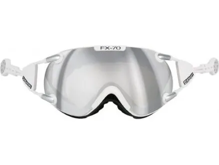 Casco skibriller FX-70 Carbonic white silver, M