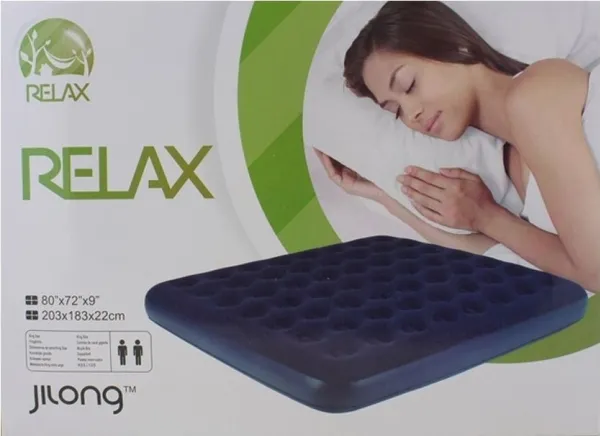 JiLong dobbeltmadrass Flok Relax 203x183x22 cm (JL020256-5N)