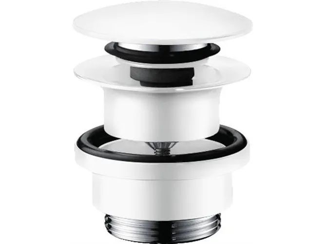 Bundventil Push-Open 11/4'' mat hvid