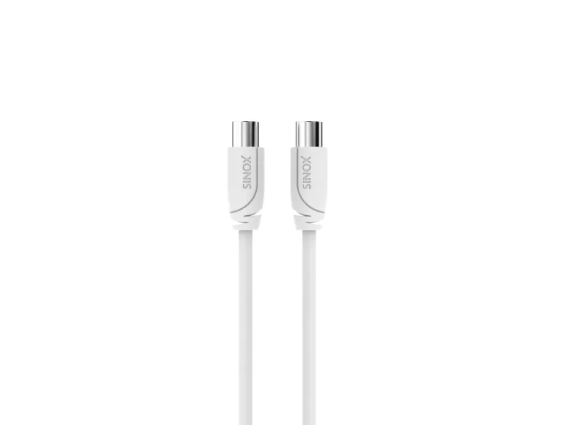 Sinox 70dB antennekabel. 2,5m. Hvid
