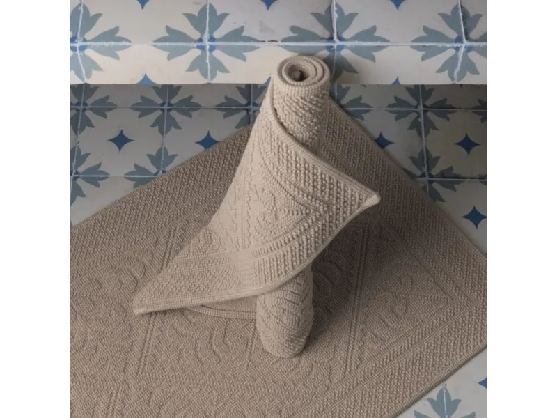 VIVARAISE ENZO BATH MAT Linen 54X110