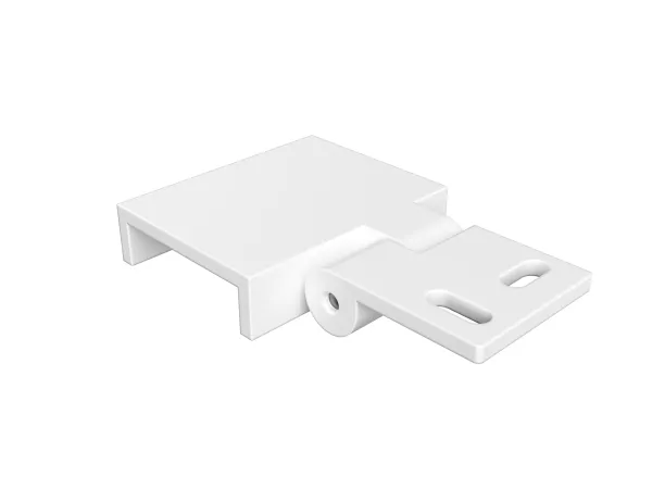 Vinkelbeslag Profil 27–32mm hvit (2 stk.) for Flexline og Profil 30x30