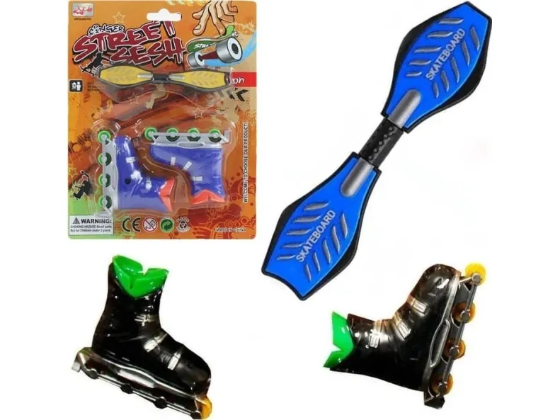 Trifox ruller og skateboard på foten 1 stk