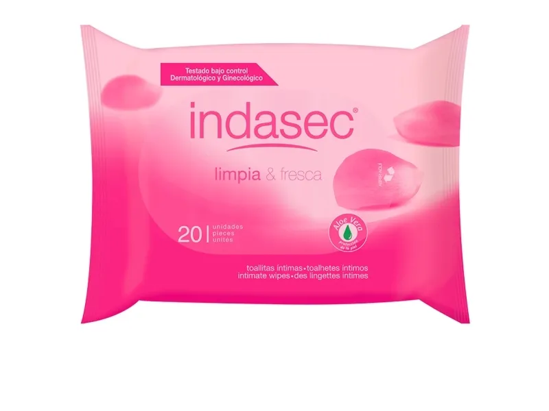 Indasec Fresh Clean Intimate Wipes 20 enheter