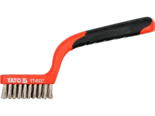 Yato YT-6337, Sort, Rød, Rustfritt stål, Polyvinylklorid (PVC), Gummi, Polyvinylklorid (PVC), Gummi, Stål, Metallarbeid, 180 mm