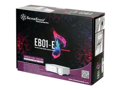SilverStone Ensemble EB01-E - Digital- til analoglydomformer - sølv