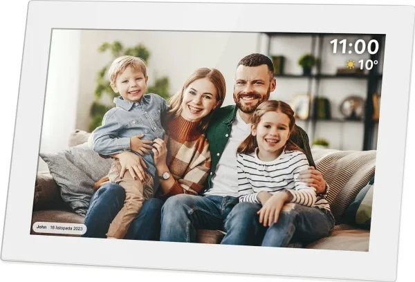 Kruger&Matz FRAMEO Wi-Fi digital bildelramme 10,1 hvit