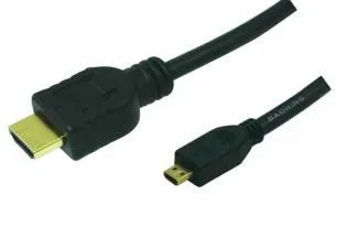 LogiLink 1.5m HDMI to HDMI Micro - M/M, 1,5 m, HDMI Type A (Standard), HDMI Type D (Mikro), Svart