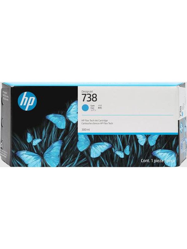 HP 738 / 676M6A - Cyan Ink