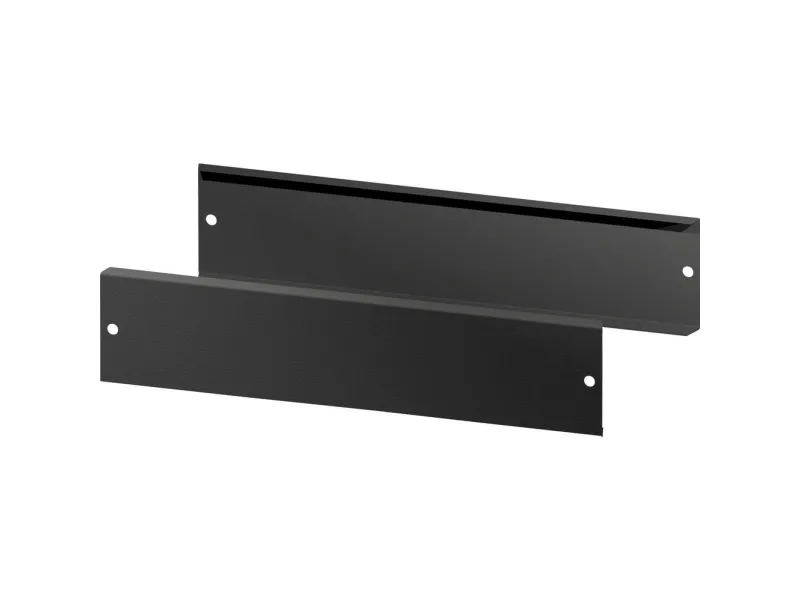 Rittal 2830061 tilbehør til fordelerskap blindplate stålplate sort (RAL 9005) 2 stk
