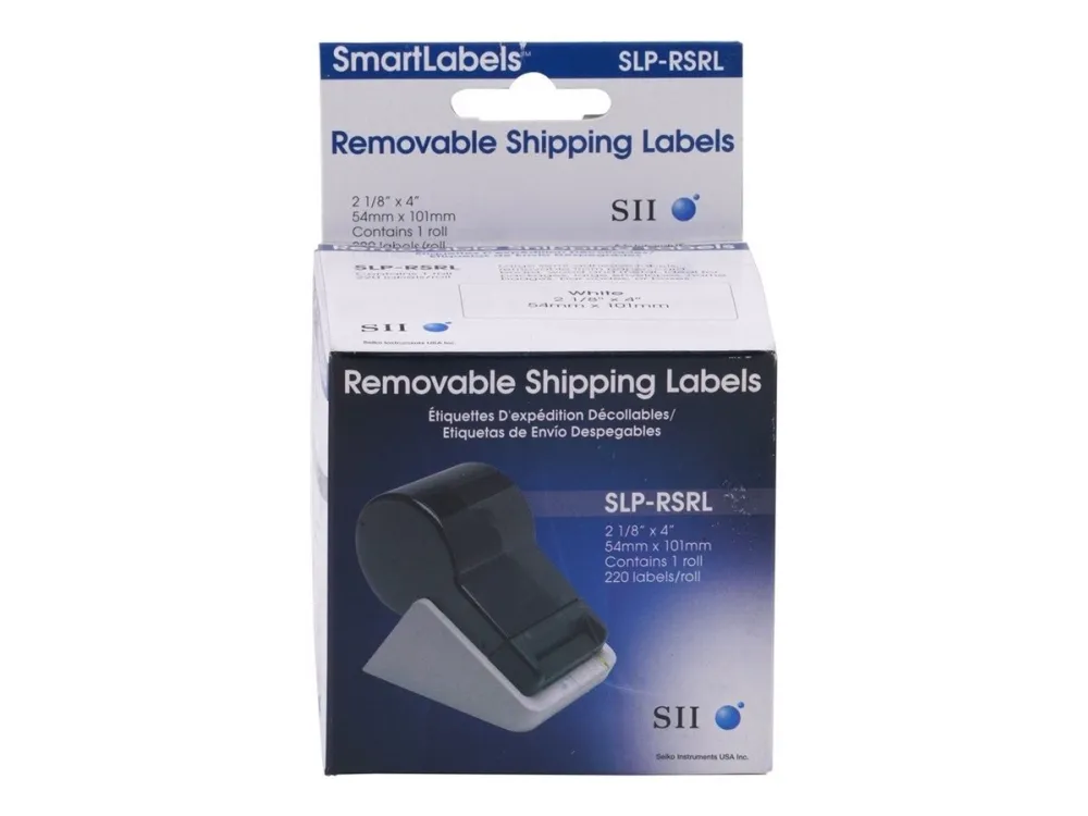 Seiko Instruments SLP-RSRL - Semi-adhesiv - 57.15 x 101.6 mm 220 etikett(er) (1 rull(er) x 220 forsendelsesetiketter - for Smart Label Printer 200, 220, 240, 420, 430, 440, 450