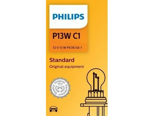 Philips Vision Standard 12277C1 Tradisjonelle kupé- og signallyspærer, 13 W, 12 V, P13W, 1 stykker