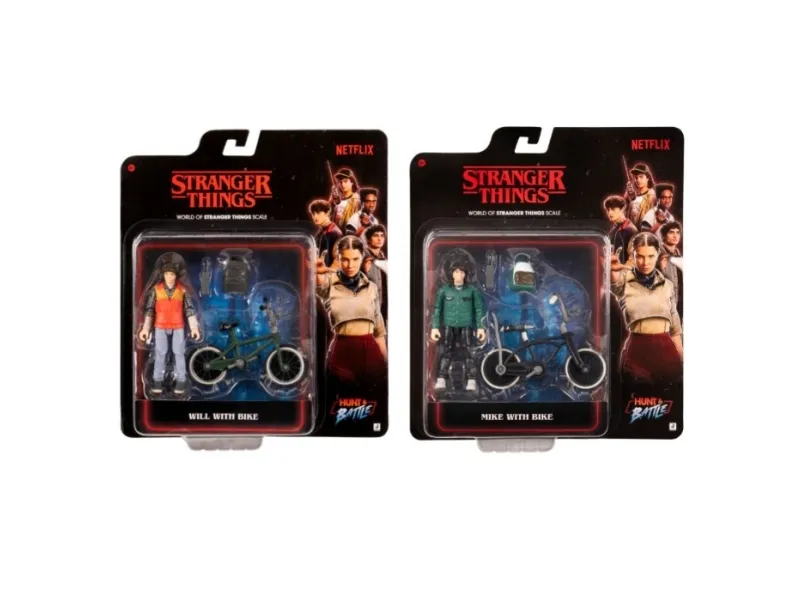 Stranger Things-figur og sykkel (ass.)