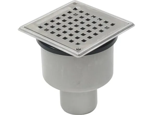 Blücher 75 mm afløbsskål til beton, uden studs, lodret