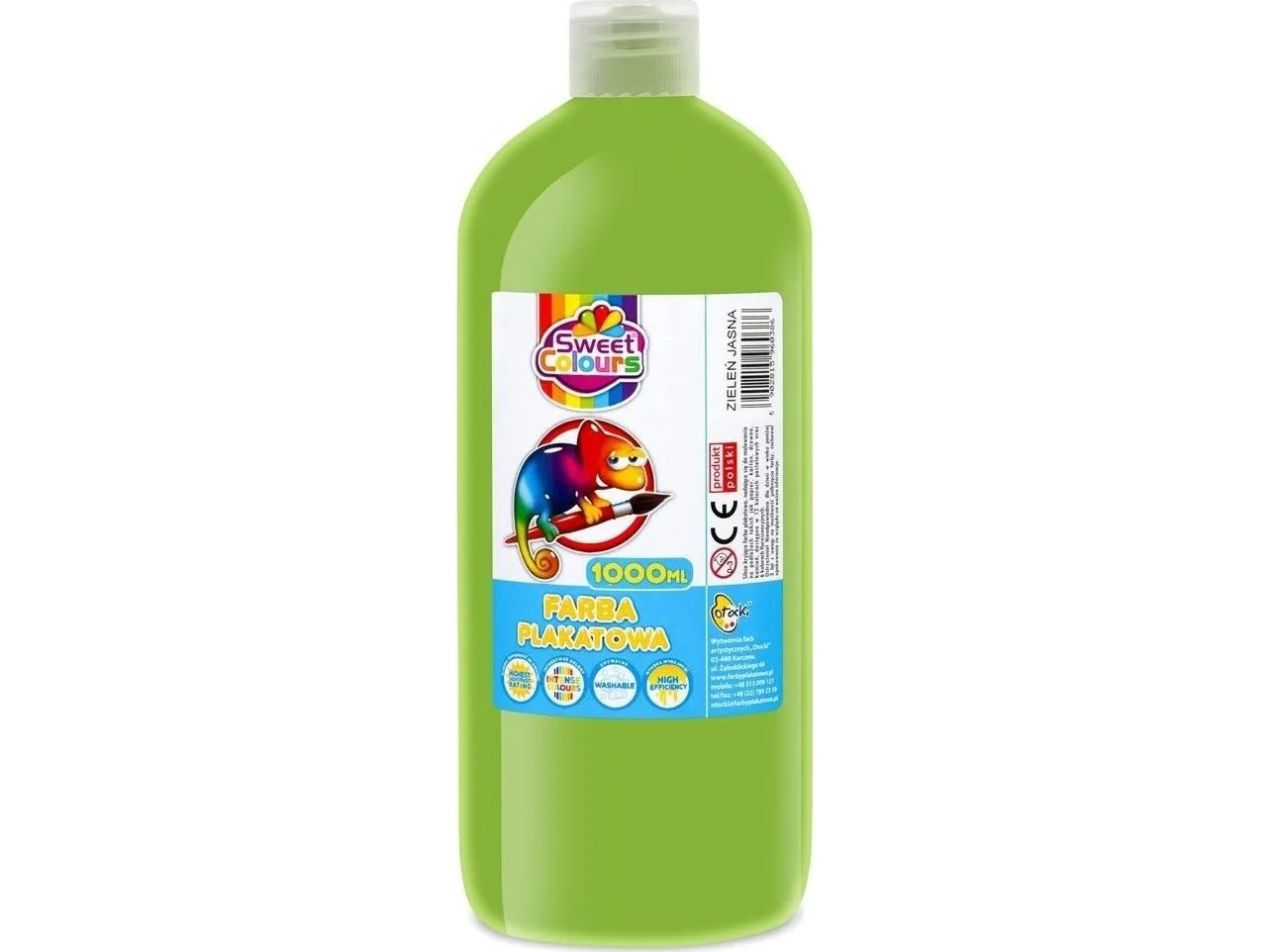 Plakatmaling grønn lys grønn 1000 ml