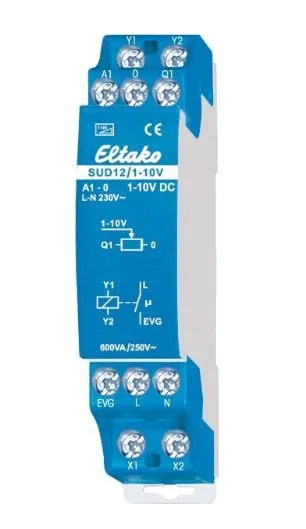Eltako 21100802, Dimmer, Monterbar, Knapper, Grå, Plast, IP20