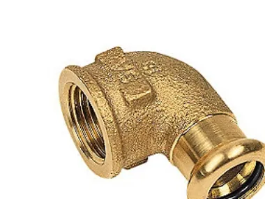 bøjning 3/4-22mm 90°M-M - muffe-muffe Cu press. M og V bakker