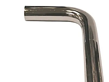 1.1/2 x 220 x 580 mm Afgangsrør vinkel krom