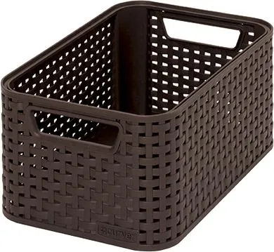 Curver Style S, Lager kurv, Brun, Rattan (vifte), Monokromatisk, Baderom, Soverom, 285 mm
