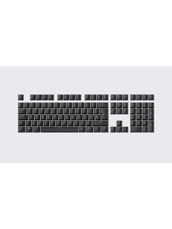 Wooting PBT ISO (UK) & ANSI (US) Keycaps - Just Black - Tastehetter - Engelsk (USA) - Svart