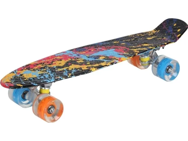 Skateboard Enero, plast 22 graffiti