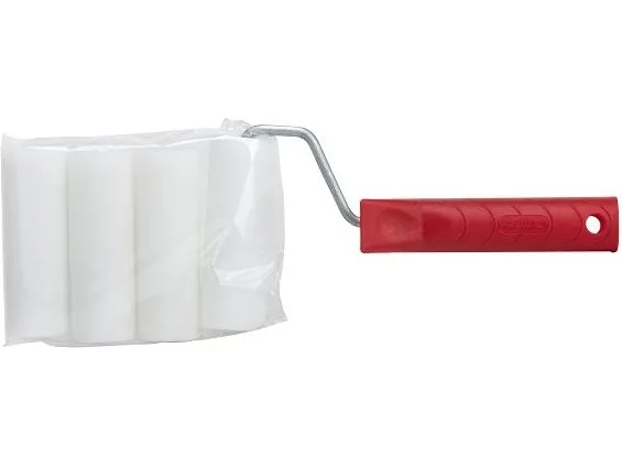 Pro-Line malerrulle Moltopren 10 cm med håndtak, 4 stk. (41162)