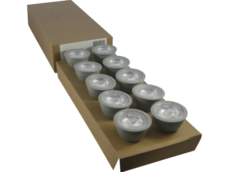 NORDTRONIC LED lyskilde GU10 4,8W, 3000K, 400 lumen, dæmpbr (10 stk. pakke)