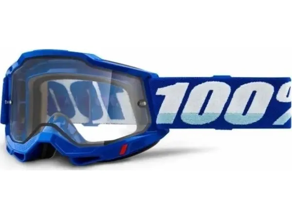 100% briller 100% ACCURI 2 ENDURO MOTO BLUE (klar dobbelt skjerm) (NY)