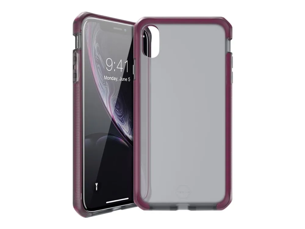 ITSKINS Supreme // Frost - Baksidedeksel for mobiltelefon - Impacthane - røyk, fuksia - 6.1 - for Apple iPhone XR