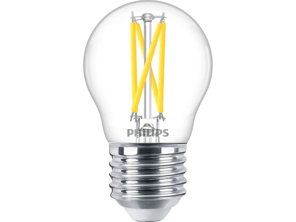 Philips Philips MASTER Value LED Krone DimTone 1,8W (25W) E27 927 P45 Klar Glas