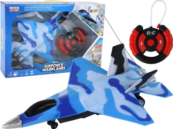 LeanToys fjernstyrt jagerfly med lyd- og lyseffekter