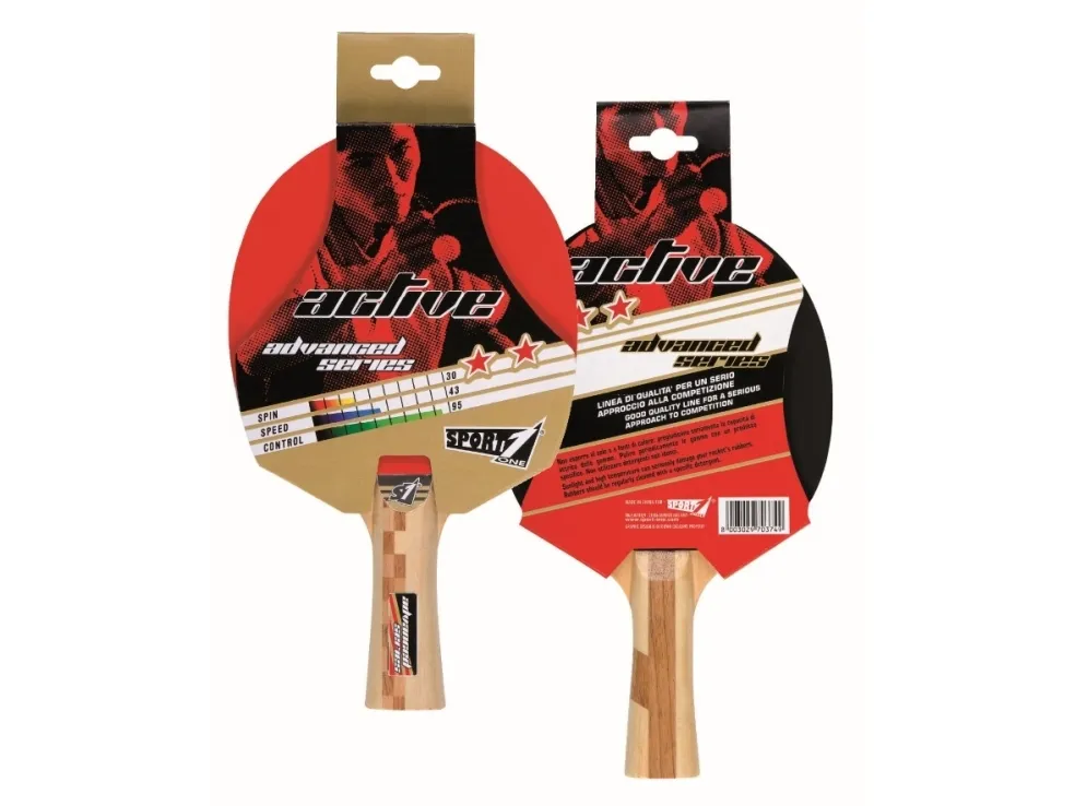 Sport1 Bordtennis Bat Advanced Serie ''Active'' (2 stjerner) - 1 stk