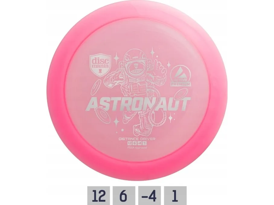 Discgolf DISCMANIA Distance Driver ASTRONAUT Active Premium Pink 12/6/-4/1