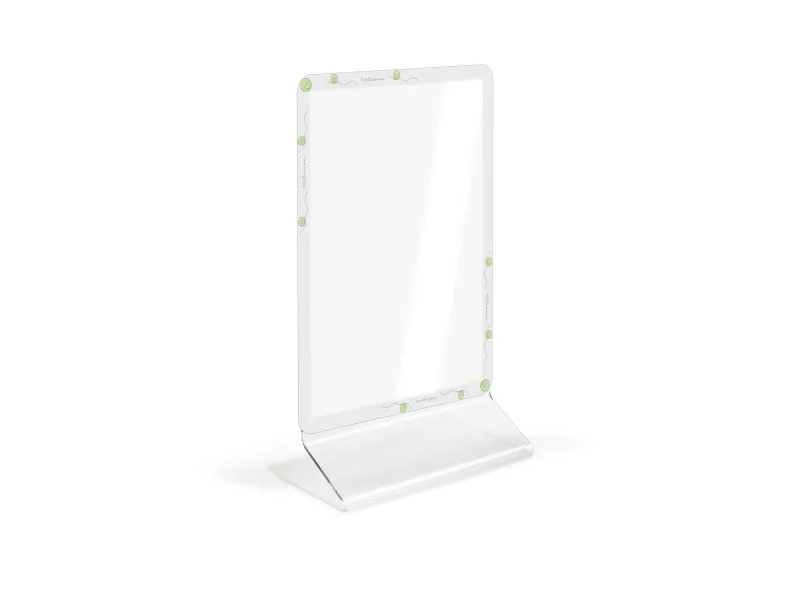 Securit® A4 T-borddisplay med magnetisk ramme Smiley