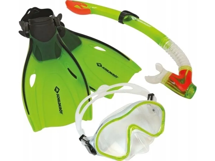 SCHILDKRÖT Junior snorkelsett Bermuda, størrelse: 27-32 Snorkel: silikon munnstykke, justerbar snorkel - 1 stk (940001)