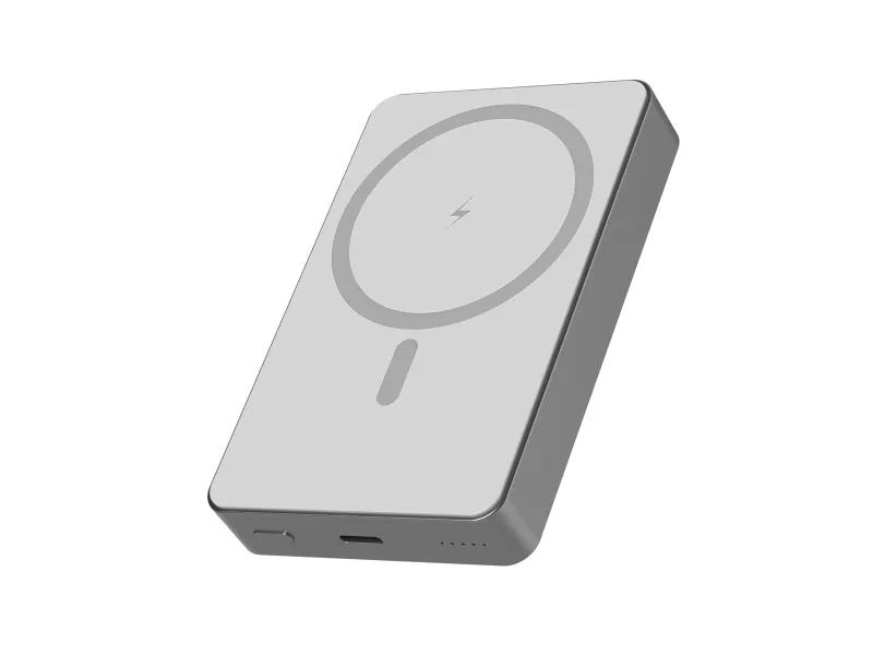Sinox PRO trådløs Power Bank 10000 mAh. Grå